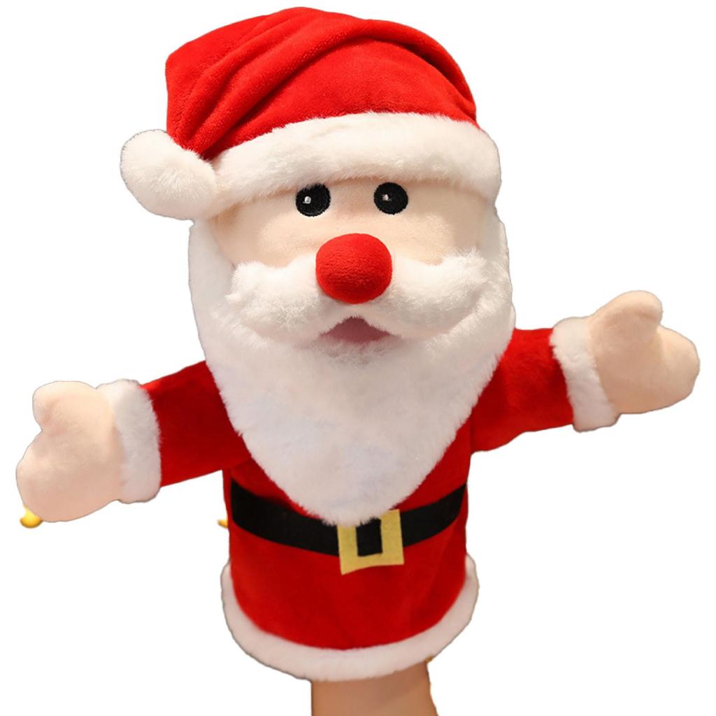 Morytrade Christmas Plush Hand Puppet with Moving Mouth (Santa)