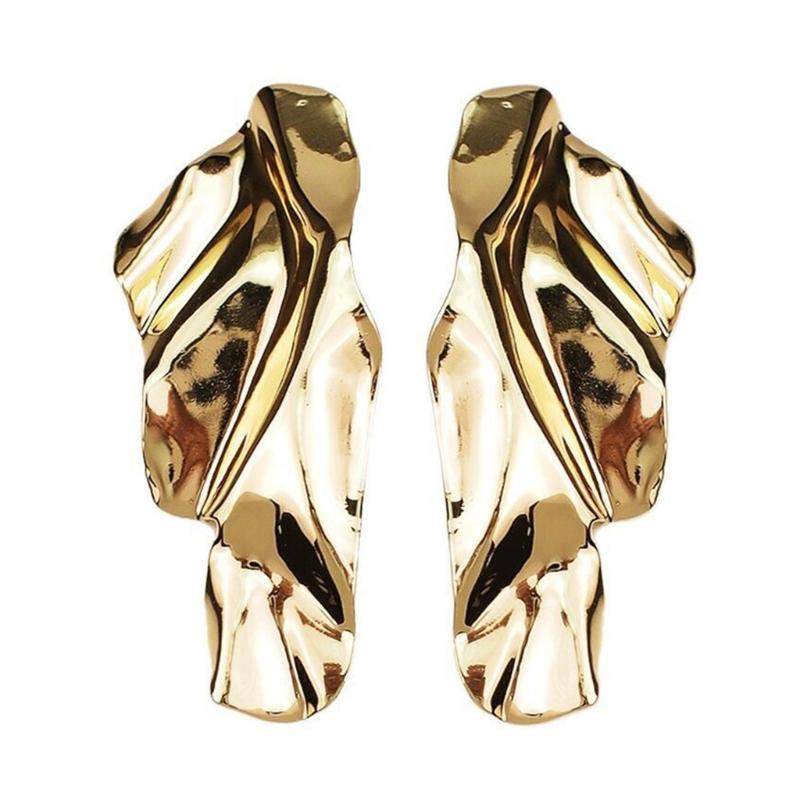 

Retro Irregular Metal Earrings Geometric Metal Ear Studs Accessory Personality Ear Ornaments for Fashion Lovers
