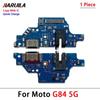 USB Dock Connector Charging Port Flex Cable For Moto G04 G14 G24 G34 G54 G53 G84 5G G13 G22 G23 Charger Board With Mic Module