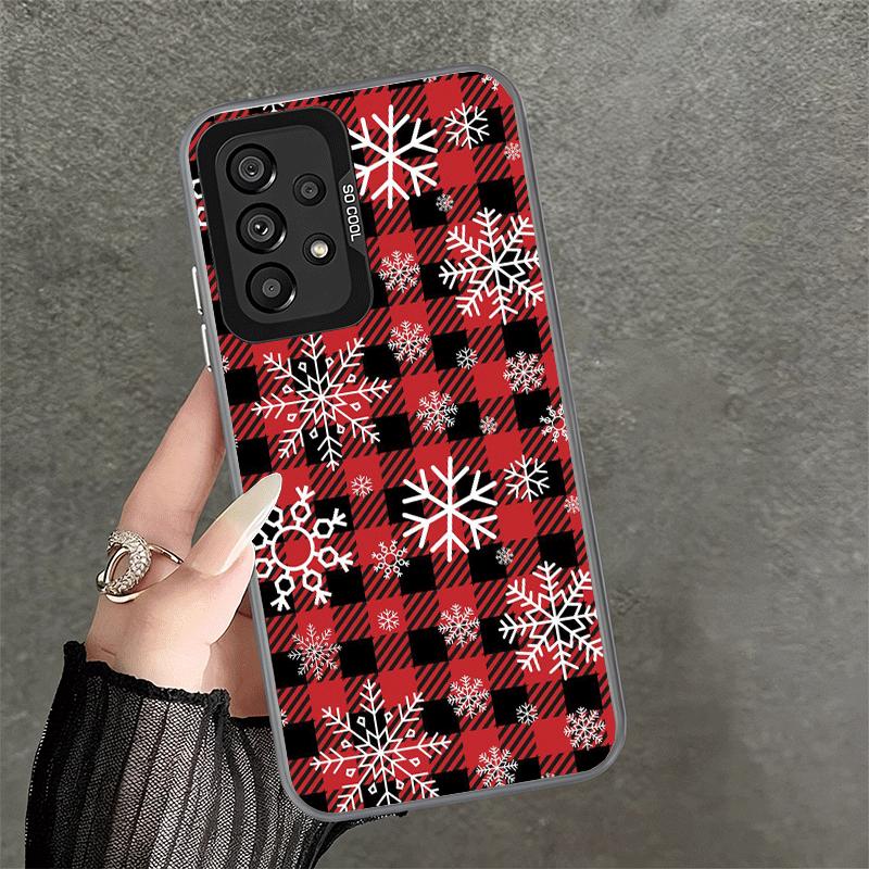 Snow Snowflake Winter Cold Shockproof Phone Case for Samsung A17 A16 A15 A14 A37 A57 A36 A56 A26 A35 A55 A25 A34 A54 A24 A13 A23