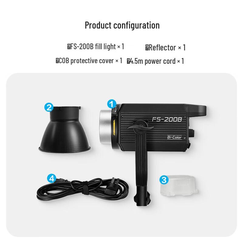 NANLITE FS-200B Bi-color LED Studio Light