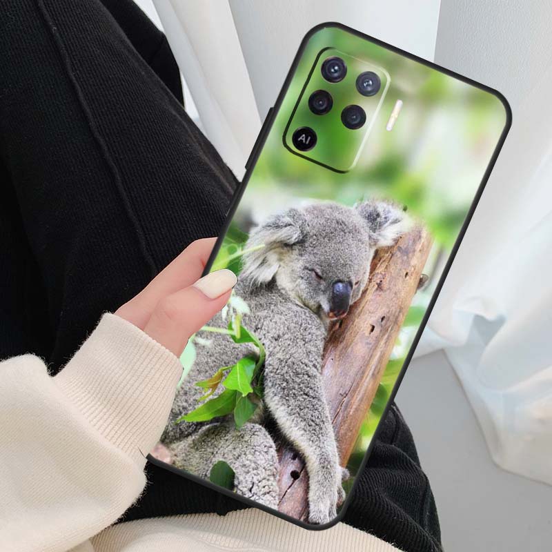 Australian Koala Case For Oppo A40 A60 A80 A5 Pro A15 A16 A17 A57 A77 A94 A74 A54 A76 A96 A18 A38 A58 A78 A98