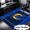 Custom Name Los Angeles Team Spirit Rug for Living Room, Game Rooms, Office, Bedroom, Floor Mat Playful Design, Fan Gifts Christmas Decor