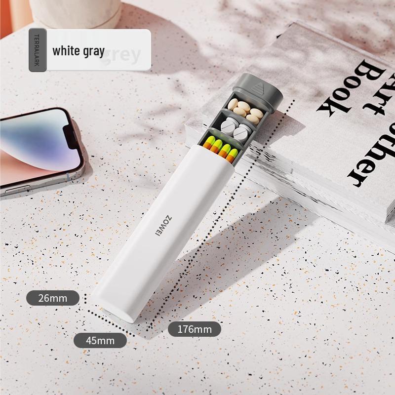 7-Day Portable Pill Organizer: Large Capacity, Morning-Noon-Evening Compartments, Compact Weekly Dispenser
