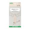 Clover Tatting Shuttle with Crochet Hook, No. 12, 0.60mm, Ivory, CL57-711