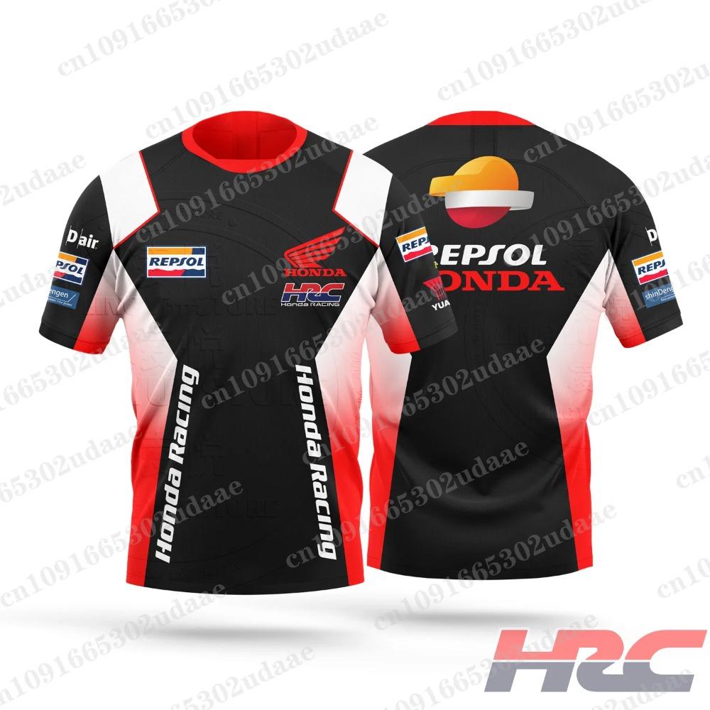 

2025 New Repsol Honda Logo Racing Team HRC Racing Team Uniform Motorcycle Men s and Women s Outdoor Sports T-shirt 6XL
