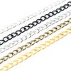 5 Meters/lot 3x2mm 4x3mm Bronze Gold Silver 5 Colors Plated Unwelded Iron Cable Chains DIY Jewelry Making Findings Accessories