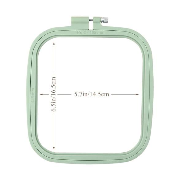 Square Embroidery Hoops Cross Stitch Hoop and ABS Plastic Embroidery Hoops for Sewing Needlework Cross Stitch Embroidery Project