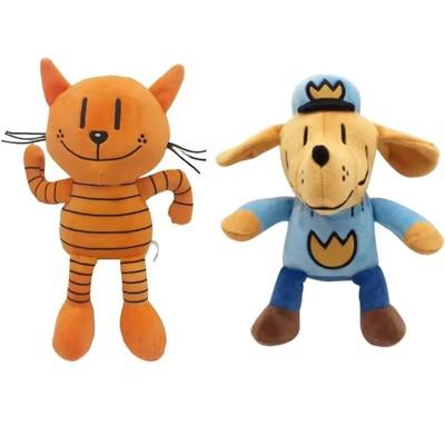 Nuovo Peluche Dog Man Anime Petey Cat Cucciolo Animale di Peluche Cartone Animato Peluche Figure Cuscino Regalo di Compleanno