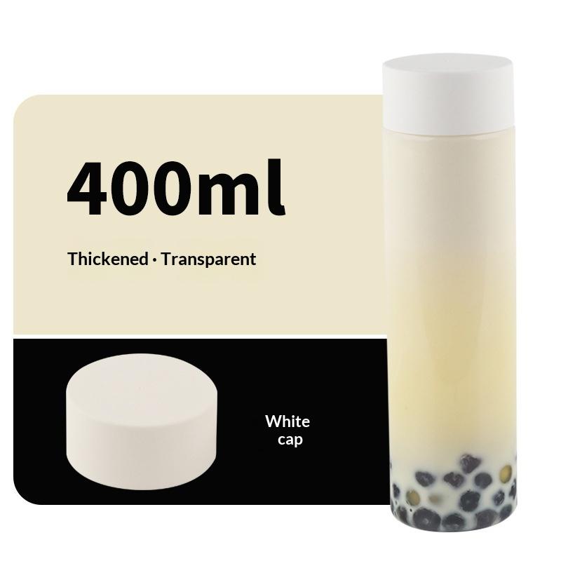 400/500/600Ml Round Disposable Juice Beverage Bottle Milk Tea Yogurt Transparent Plastic Bottles