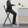 75cm Height Portable Foldable Bar Chair,Tall Folding Chair for Kitchen Office Cafe,Lightweight Compact Stool W/ 275lbs Capacity