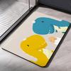 Super Absorbent Cartoon Duck Bathroom Rug Cartoon Animals Bath Mat Floor  Mats Quick Dry Non-Slip Shower Pad Toilet Carpet