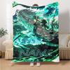 Customiz Name Personality Demon Slayer characters Blanket Soft &Warm Sofa Office Bed Travel Lunch Break Blanket, Gift Suitable All Seasons