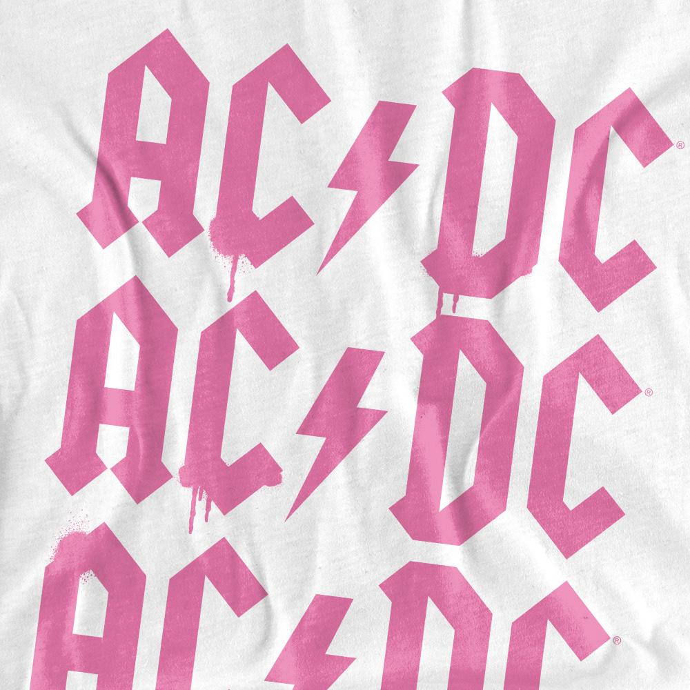 AC/DC T-shirt da uomo con logo ripetuto