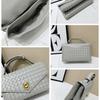 New Woven Bag Envelope Retro Briefcase Shoulder Portable Messenger Women's Bag