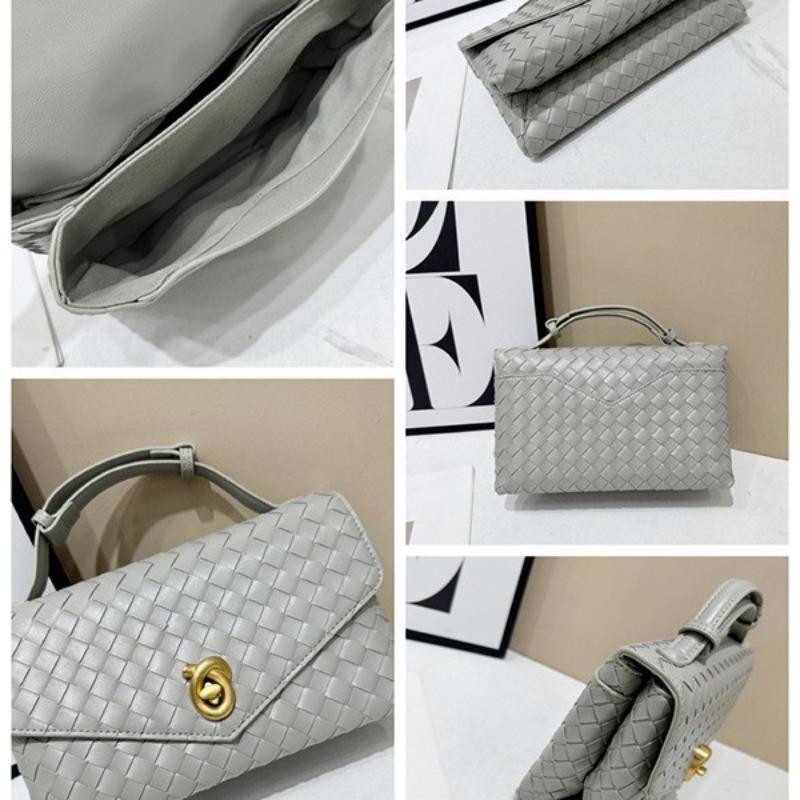 New Woven Bag Envelope Retro Briefcase Shoulder Portable Messenger Women's Bag