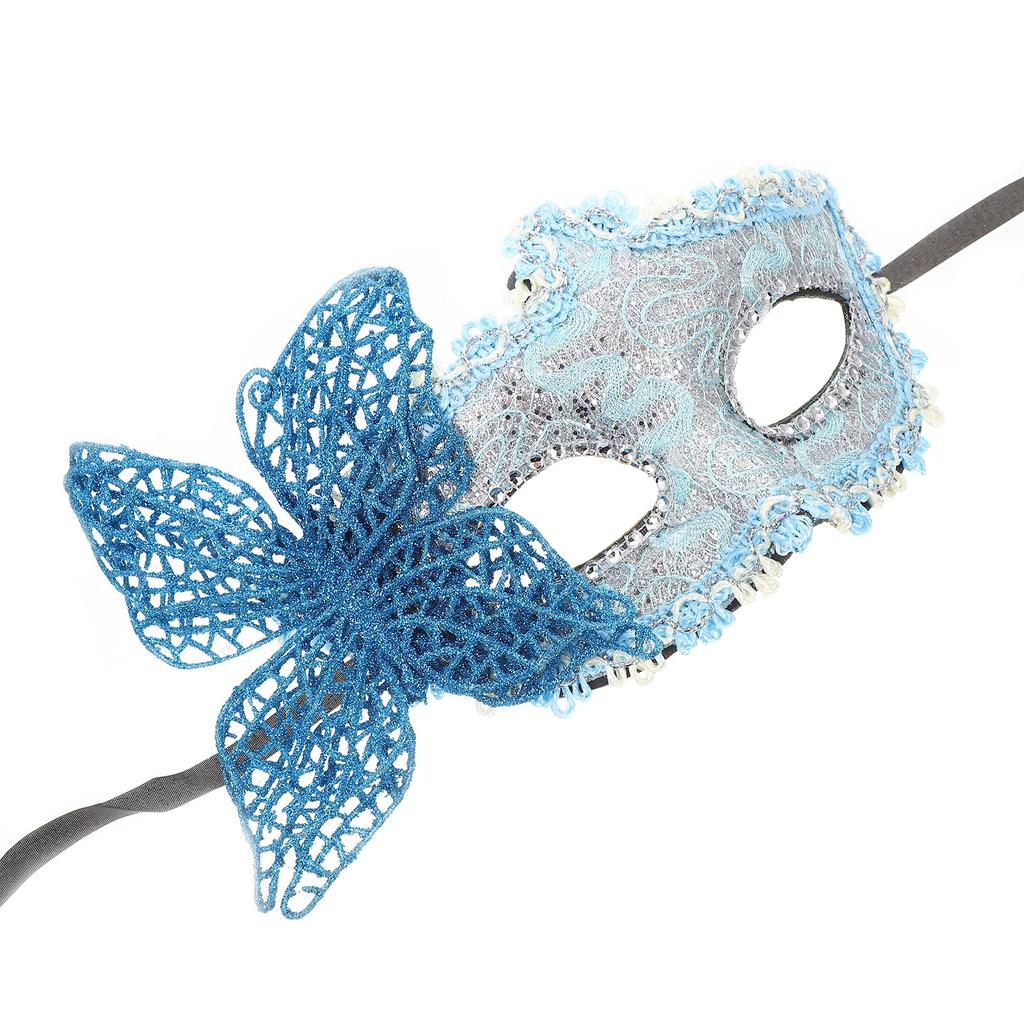 Schmetterling Maskenball Maske Spitze Kunststoff Halbgesichtsmaske für Damen Party Kostüm Halloween Cosplay Zubehör