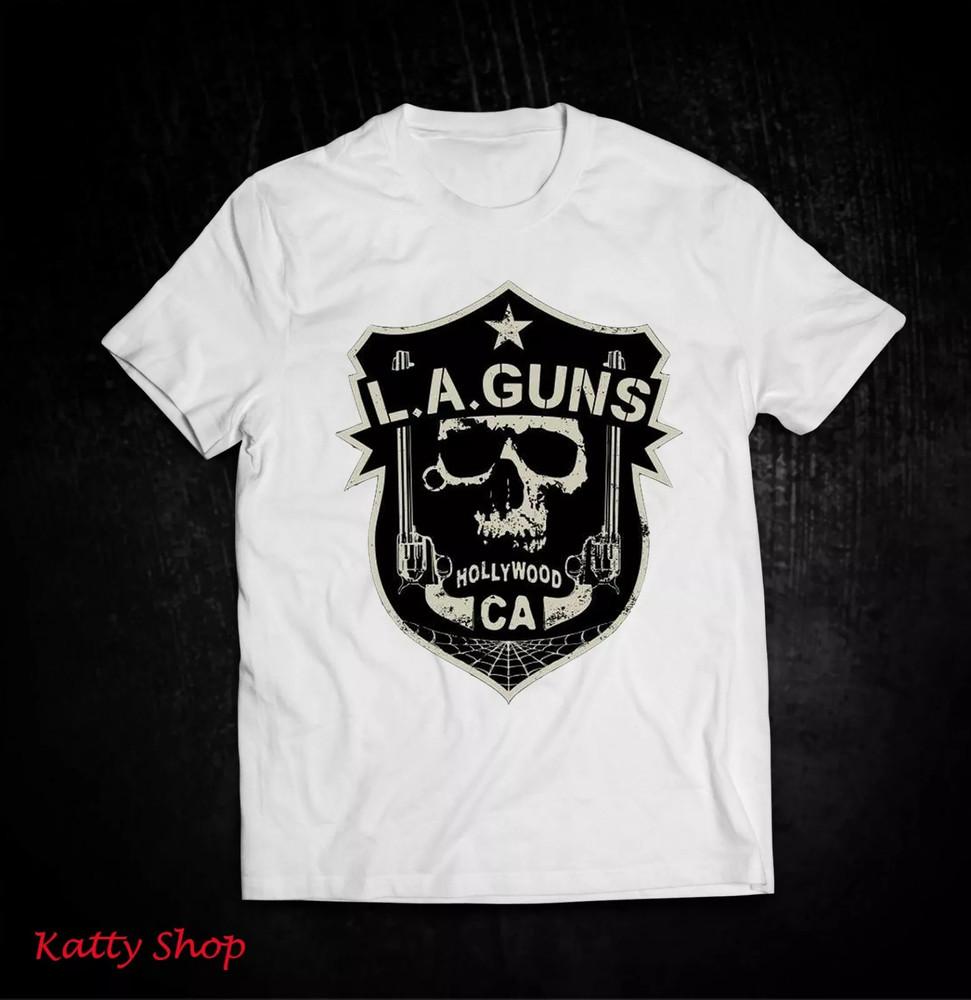 LA GUNS Band 1980 World Tour L.A. Guns Band T Shirt  Unisex T-Shirt XXXXL