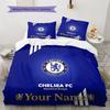 Chelsea F Custom Name Pattern Bedding,Quilt Set Quilt Cover Pillowcase Home Birthday Gift(1 * Duvet Cover + 2 * Pillowcase, Without Core)