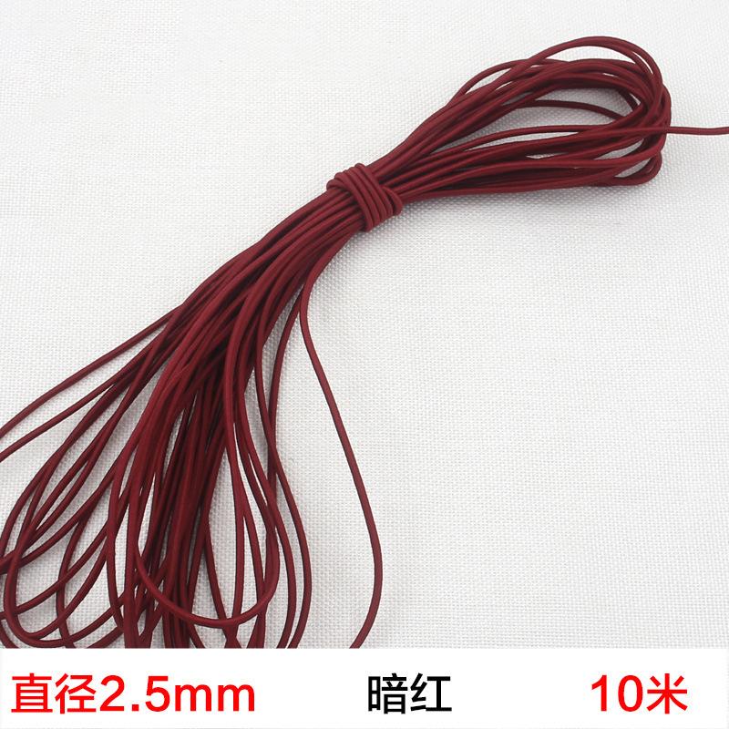 Red And White Old-Fashioned Traditional Round Elastic Band, Super Durable Classic Elastic Rubber Band, Skipping Rope Rubber Band Accessories Batch