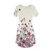 Women's Casual Sundress With Pockets Summer Boho Beach Dress Floral Blouses For Women T-Shirts Dress V Neck Loose  Dresses