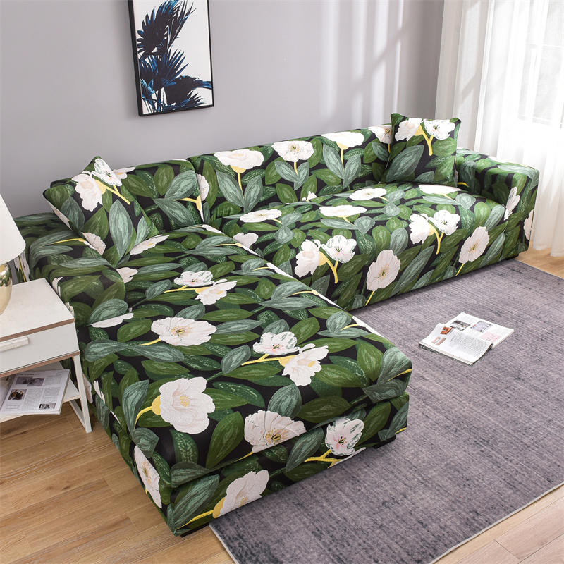 Stretch Sofa Cover Floral Printed 1/2/3/4 Seater Sofa Covers for Living Room Armchair L Shaped Corner Sofa Cover Couch Cover 1pc