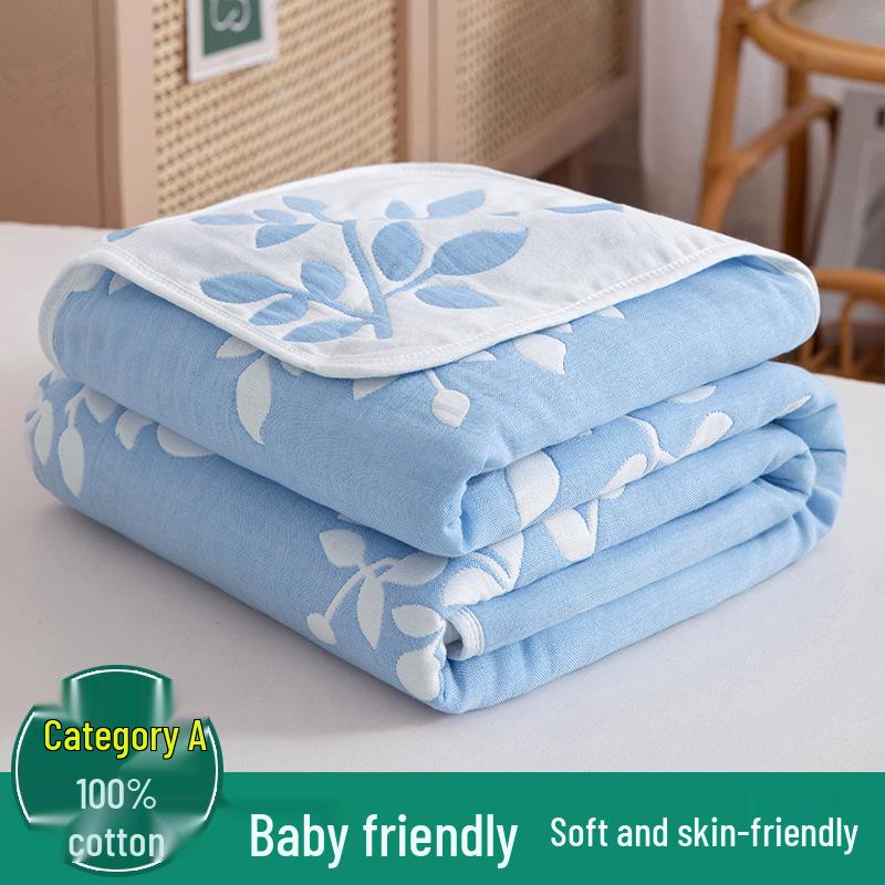 Six-Layer Pure Cotton Gauze Blanket for Summer – Baby Nap & Child s AC Cover, Gift 90x100cm