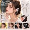 Left Ear Right Ear Sweet Alloy Elf Ear Clip Elf Ear Crystal Long Tassel Earrings Charm No Piercing Wings Ear Cuff Girls