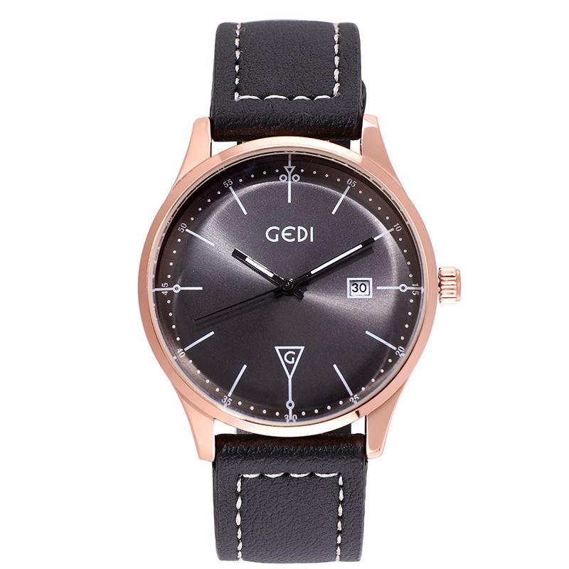 Nordic Style Simple Calendar Women'S Watch Atmospheric Casual Belt Couple Watch Trendy Fashion Waterproof Women'S Watch