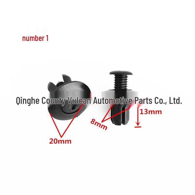 Universal Car Mudguard Fender Expansion Screws with 8mm Through-Core Nails and Matching Screwdriver