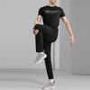 Li-Ning Rychleschnoucí jednobarevné pletené sportovní kalhoty s logem Pánské spodky Černé AYKS477-1