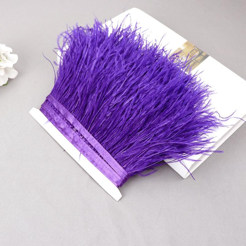 Ostrich Feather Lace Cloth Bandwidth 10-15Cm Stage Performance Clothing Decoration Accessories Lace Feather Ribbon