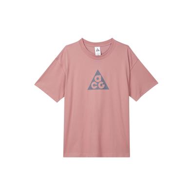 Camiseta de manga corta ACG Dri-FIT con estampado de letras para hombre, tops rosa FQ3741-618