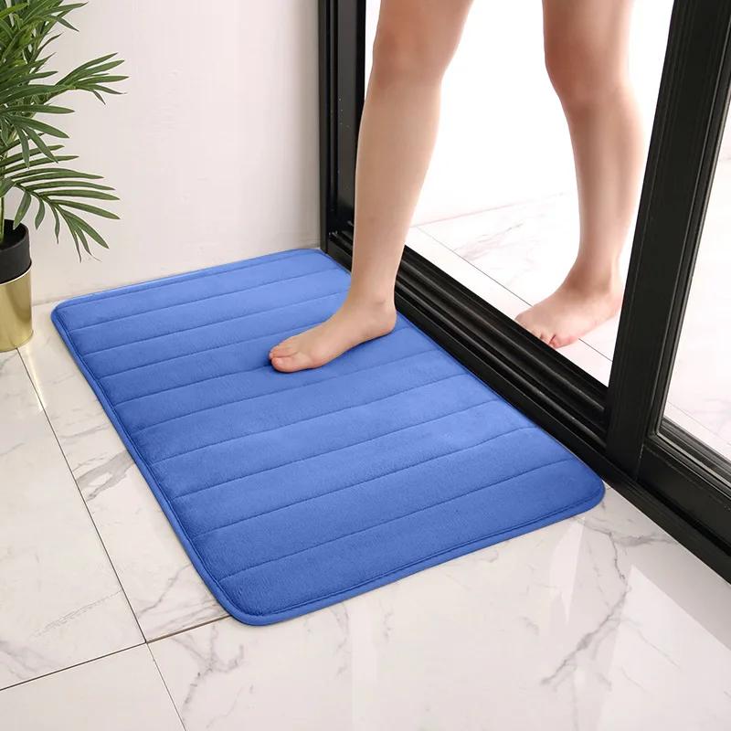 Super Absorbent Bath Mat Non Slip Rugs Soft Memory Foam Floor Mat Floor Shower Rug Home Decor Bathroom Toilet Carpets