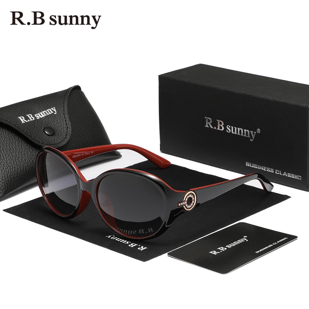 RBsunny 2024 Trend Round Frame Polarized Sunglasses For Women Big Frame TR90 Eyewear UV400 For Holiday Accessories