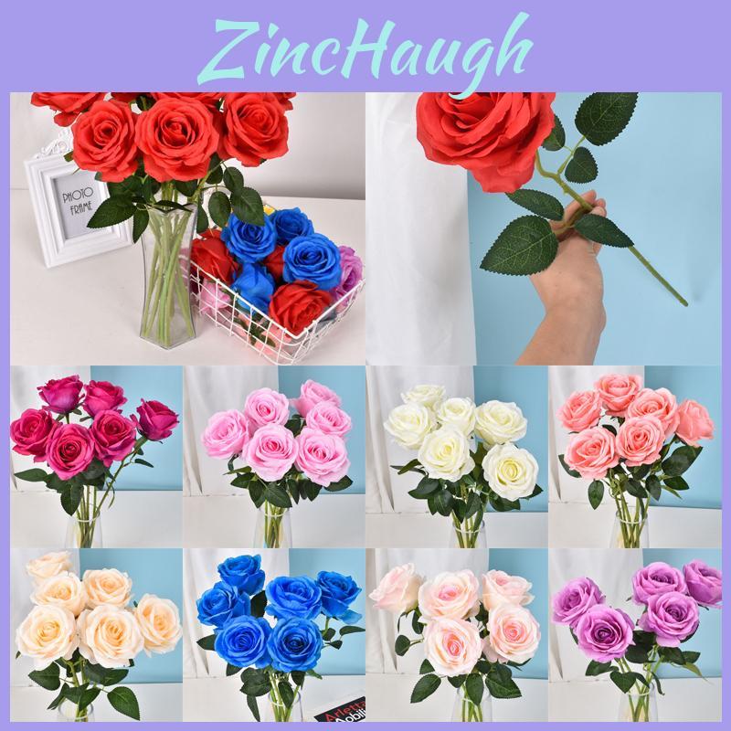 50cm Long Stem Artificial Roses Elegant Fake Silk Flowers For Wedding Home Decor