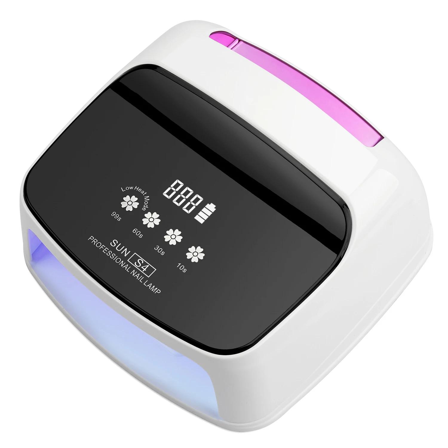 

288W 66LEDs UV Nail Dryer Lamp Machine for Drying Nails Gel Polish Professional Curing Manicure Lamp 4 Timer LCD Display Tools EU розовый