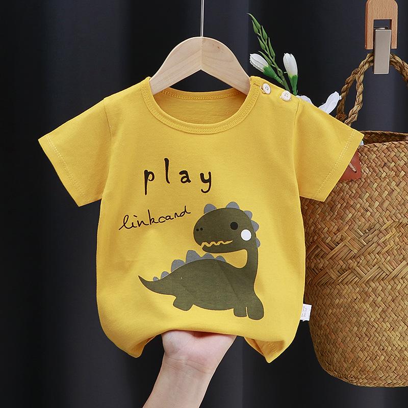 Children's Pure Cotton Short-Sleeved T-Shirt: Summer Style for Girls & Boys