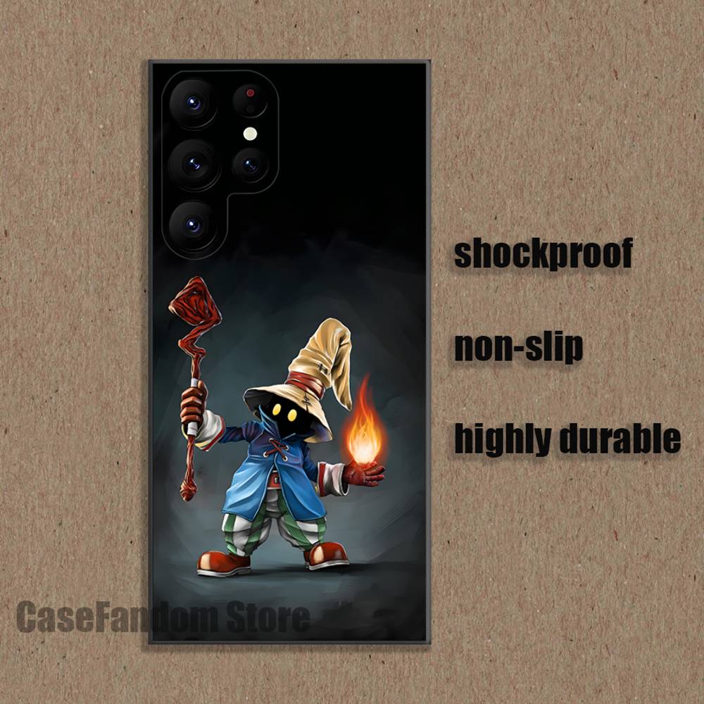 Moogles F-Final Fantasy Vivis Black Cover Phone Case For Samsung S26,S25,S24,S21,S22,S23,S30,Ultra,S20,Plus,Fe,Lite,5G