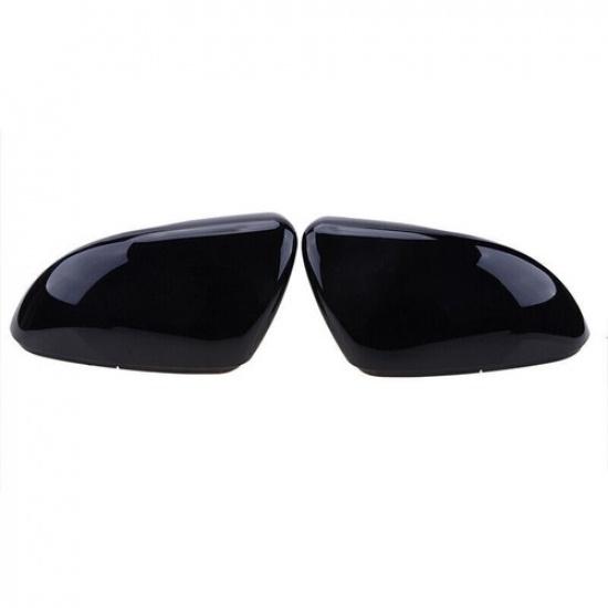 Pair Black For VW GTI Golf MK6 Toura Door Mirror Cover Cap Mirror Casing Housing