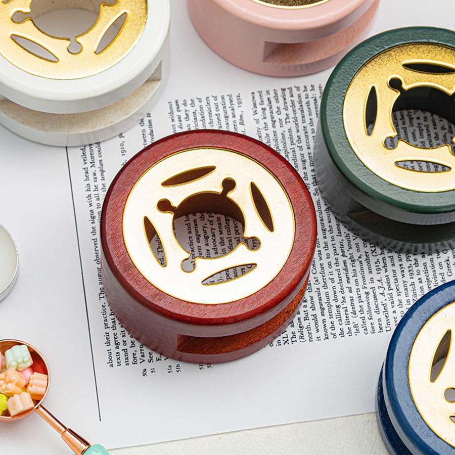 1set Wax Seal Warmer,Wax Seal Kit with Wax Seal Spoon for Melting Wax Seal Beads Or Sealing Wax Sticks