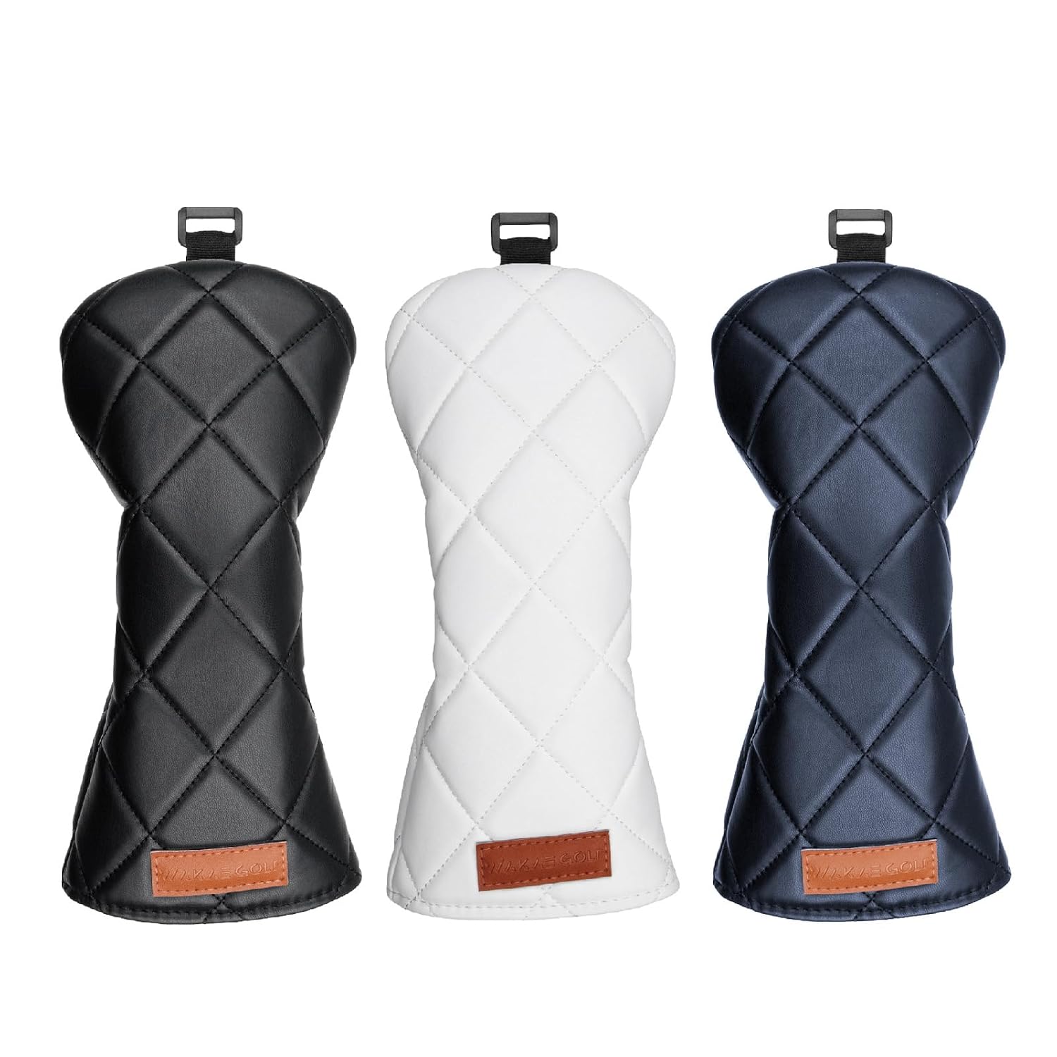 Head cover set driver wood utility golf UT waterproof design 440cc 460cc plain diamond.