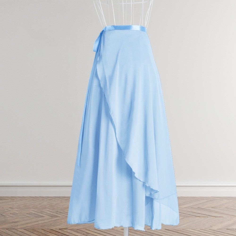 Wrap Scarf Long Chiffon Dance Skirt Long Dance Costumes Skirt Fairy Ballet Tutu Skirt  Gymnastics