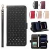 Phone Case for Samsung Galaxy A12 A32 M32 A52S A13 A04S M13 Bling Leather Phone Case with Lanyard Flip Wallet Stand Cover