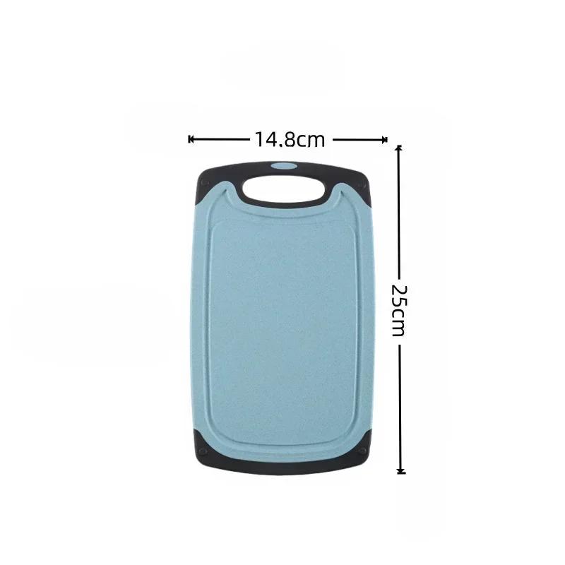 Kitchen Tools FDA Wheat Straw Plastic Cutting Board Three-piece Cutting Board for Cutting Vegetables, Fruits and Meat