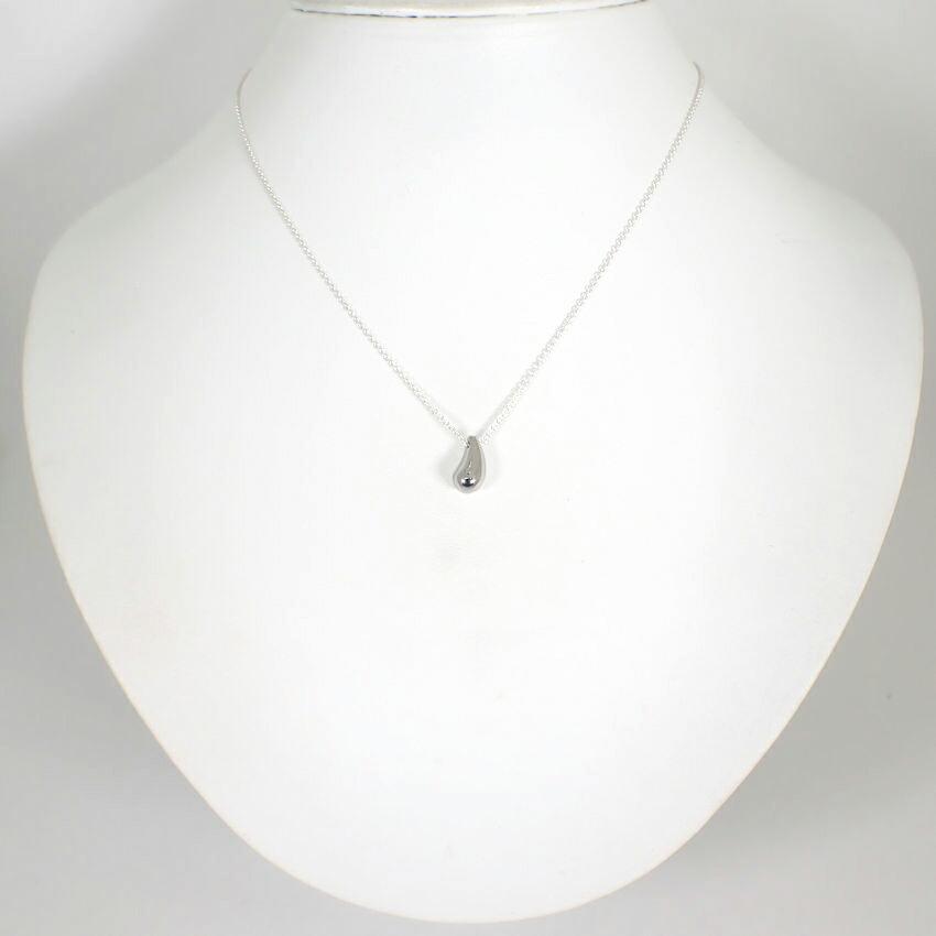 [Used] TIFFANY 925 Teardrop Pendant/Necklace/j69-10