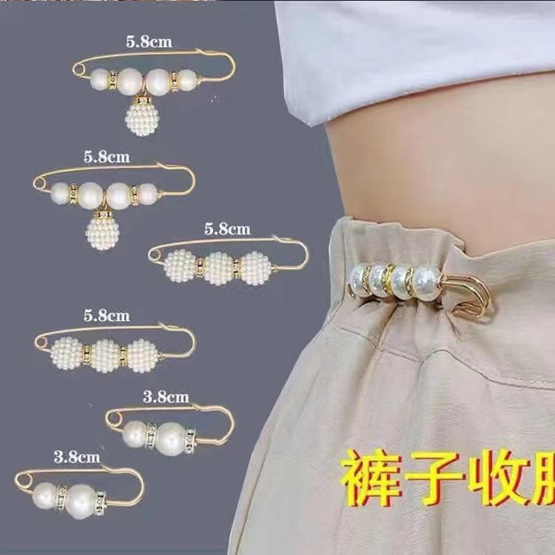 Adjustable Waistband Pins Set for Fixing Clothe and Skirts Preventing Slipping and Sagging for Clothing Decoration and Accessory