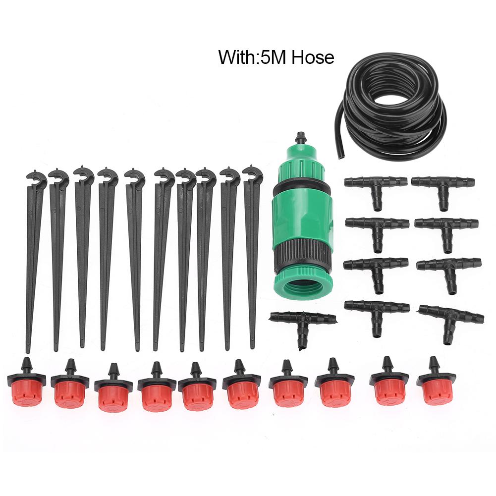 Garden Lawn Greenhouse Micro Irrigation System Kit Plants Watering Hose Nozzle Sprinkler