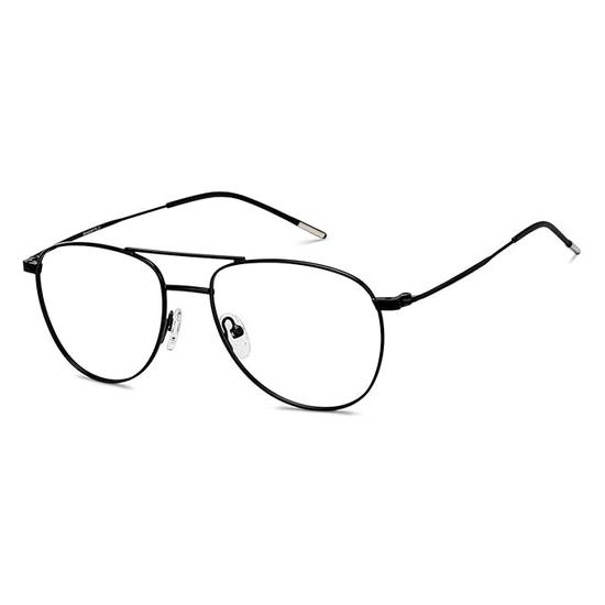 LENSKART BLU | Computerbrille mit Blaulichtfilter | Blockiert schädliche Strahlen | Tropfenförmiger Vollrand | 100 % UV-Schutz | Unisex | Klein | LB E16051