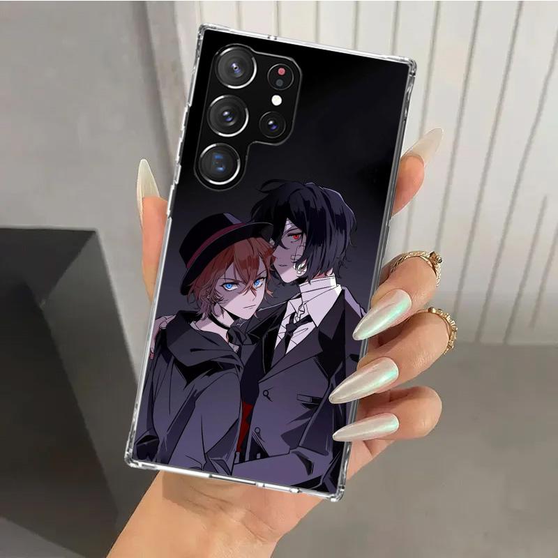 Bungo Stray Dogs Double Black Phone Case for Samsung Galaxy S25 S24 S23 Ultra S22 S21 Plus S20 FE S10 + S10E S25U Soft Print She